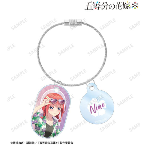 『The Quintessential Quintuplets*』 Original Illustration: Nino Nakano Aloha Shirt Ver. Double-Wire Acrylic Keyring