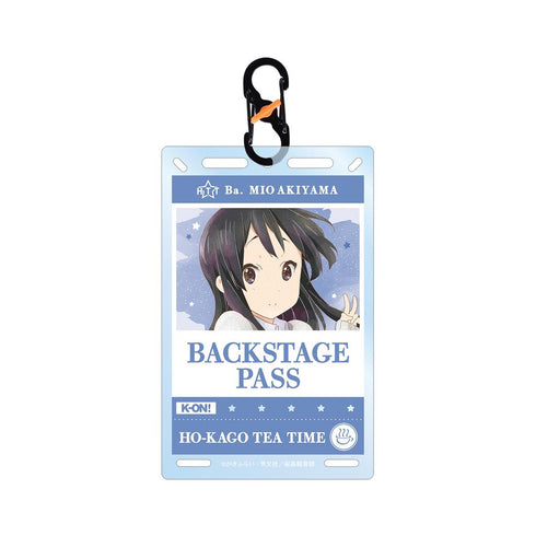 『けいおん!』秋山 澪 Ani-Art aqua label バックステージパス風カラビナ付きカード型アクリルキーホルダー【202602再販】