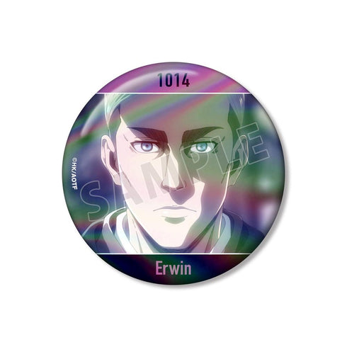 『進撃の巨人』エルヴィン 75mm場面写オーロラ缶バッジ【202601再販】