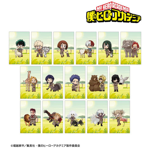 『僕のヒーローアカデミア』トレーディング ちびキャラ 動物とのふれあいver. ビジュアルカード(単位/BOX)