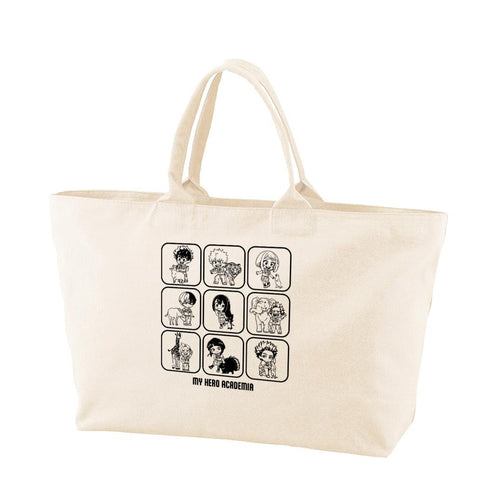 『僕のヒーローアカデミア』集合 ちびキャラ 動物とのふれあいver. BIGジップトートバッグ ver.A