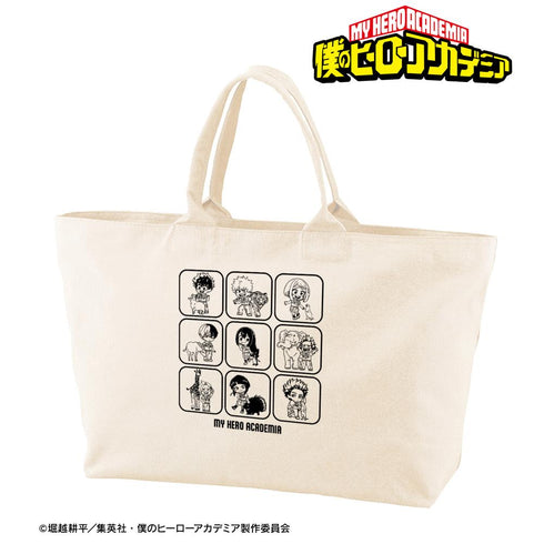 『僕のヒーローアカデミア』集合 ちびキャラ 動物とのふれあいver. BIGジップトートバッグ ver.A