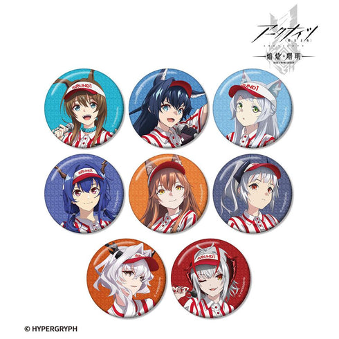 『アークナイツ【焔燼曙明/RISE FROM EMBER】』描き下ろし アクティビティスタッフver. トレーディンググリッター缶バッジ(単位/BOX)