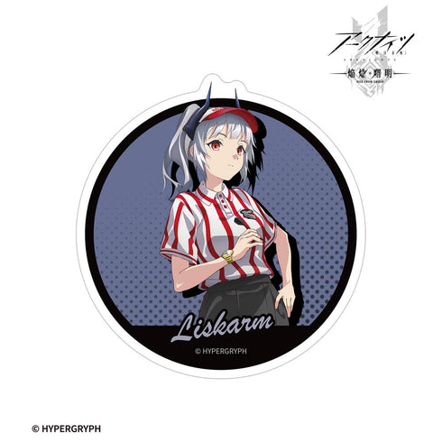 『アークナイツ【焔燼曙明/RISE FROM EMBER】』描き下ろし リスカム アクティビティスタッフver. ダイカットステッカー