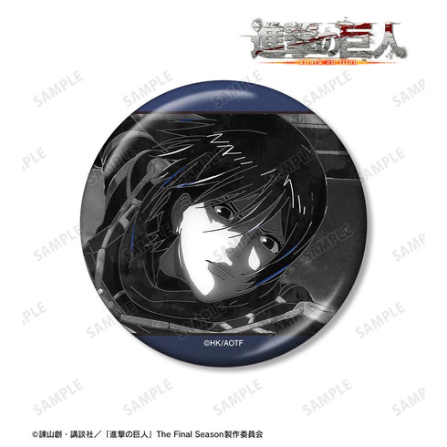 『進撃の巨人』ミカサ Ani-Art BLACK LABEL 第2弾 75mmメタリック缶バッジ