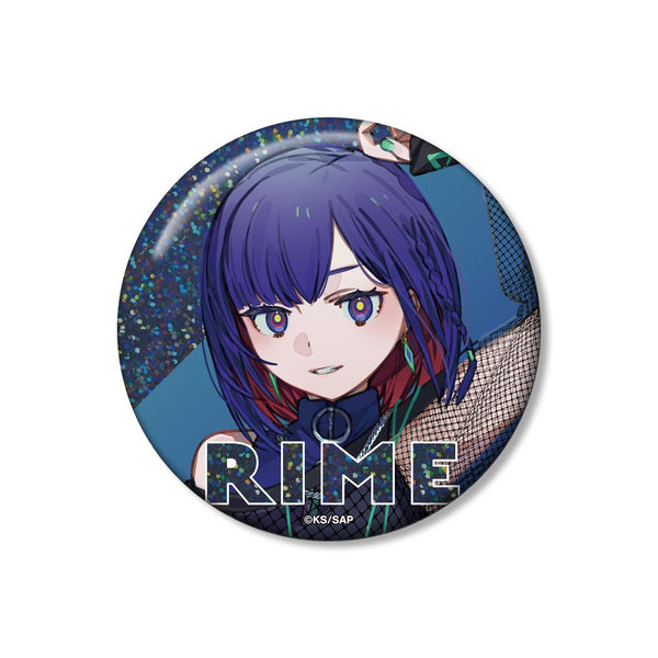 『神椿市建設中。』谷置 狸眼 カジュアルロックver. 75mmホログラム缶バッジ