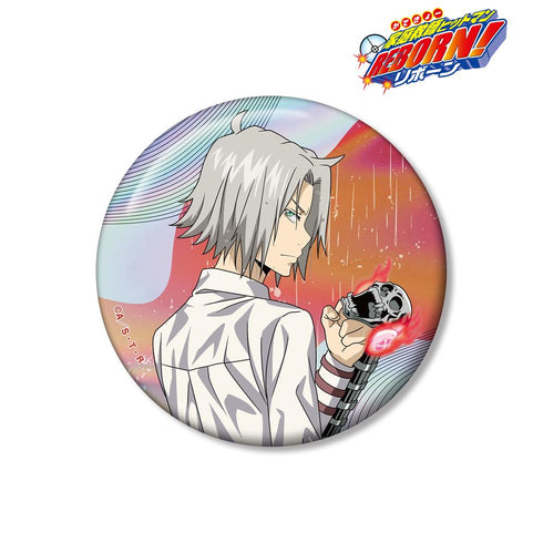 『Reborn!』 Original Illustration: Hayato Gokudera Fighting Back × Rain Ver. 75mm Aurora Can Badge