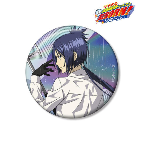 『Katekyo Hitman REBORN!』 Original Illustration: Mukuro Rokudo (10 Years Later) Fighting Back × Rain Ver. 75mm Aurora Can Badge