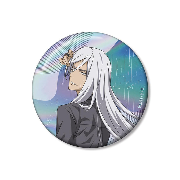 "Reborn!" Original Illustration: Spelvi Squalo (10 Years Later) Fighting Back × Rain Ver. 75mm Aurora Can Badge