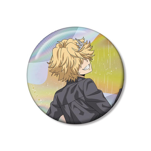 『Reborn!』Newly Drawn Belphegor (10 Years Later) Fighting Back × Rain Ver. 75mm Aurora Can Badge