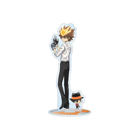 『Reborn!』Newly Drawn Tsunayoshi Sawada & Reborn Fighting Backs × Rain Ver. BIG Acrylic Stand