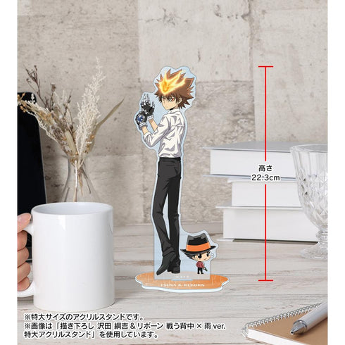 『Reborn!』Newly Drawn Gairo Rokudou (10 Years Later) Fighting Back × Rain Ver. Extra Large Acrylic Stand