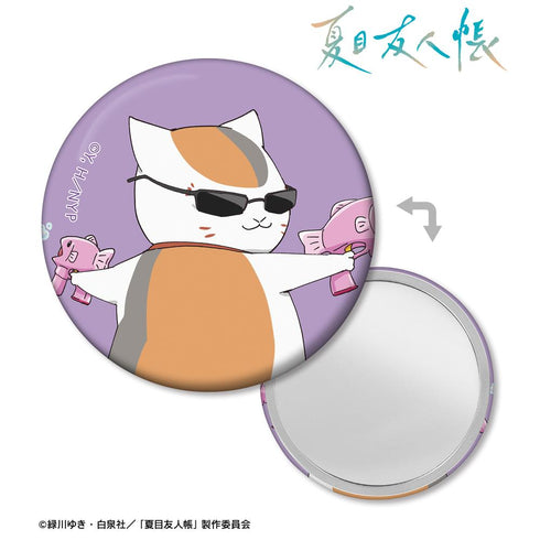 『夏目友人帳』描き下ろしイラスト ニャンコ先生 C シャボン玉ver. 缶ミラー
