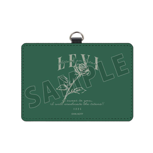 『進撃の巨人』リヴァイ ar-Unity ネックストラップ付き2ポケットパスケース