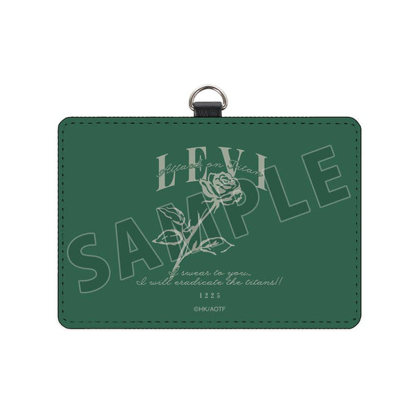 『進撃の巨人』リヴァイ ar-Unity ネックストラップ付き2ポケットパスケース