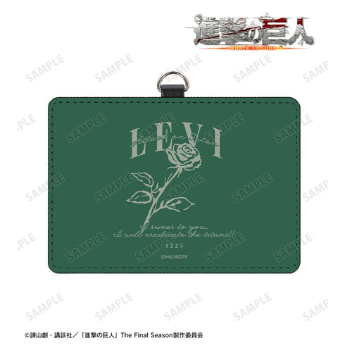 『進撃の巨人』リヴァイ ar-Unity ネックストラップ付き2ポケットパスケース