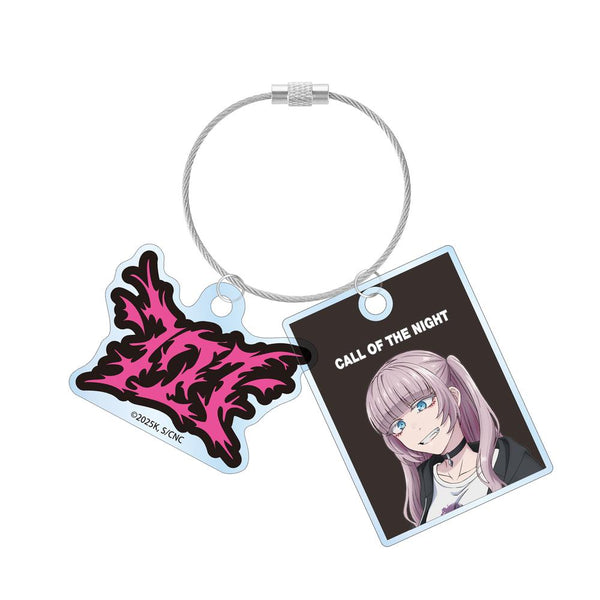 Yofukashi no Uta Season 2 Newly Illustrated Nazuna Nanakusa Street Fashion Ver. Double-Wire Acrylic Keyholder ver.A
