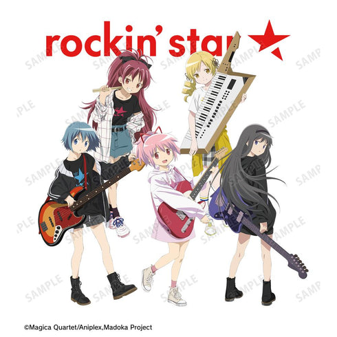 『魔法少女まどか☆マギカ』rockin’starコラボ 描き下ろし 第2弾 集合 ライブグッズ風Tシャツユニセックス