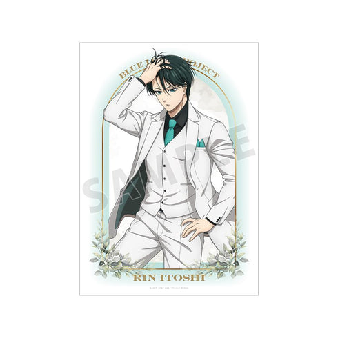 『ブルーロック』描き下ろし 糸師 凛 スーツモデルver. 第2弾 A3マット加工ポスター