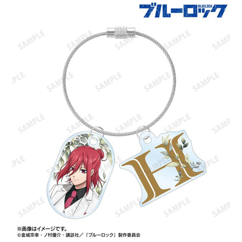 『ブルーロック』描き下ろし 千切 豹馬 スーツモデルver. 第2弾 2連ワイヤーアクリルキーホルダー