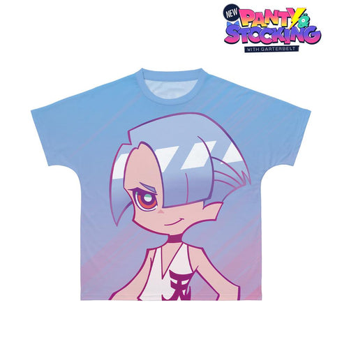 『New PANTY & STOCKING with GARTERBELT』ポリエステル Ani-Art clear label フルグラフィックTシャツユニセックス
