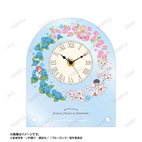 『ブルーロック』糸師 冴&オリヴァ・愛空&士道 龍聖 Botania 第2弾 アクリルスタンド時計