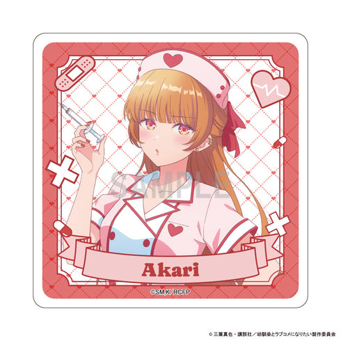『Childhood Friends Don't Make for Romantic Comedies』 Acrylic Coaster: Hiiro Akari Nurse Ver.