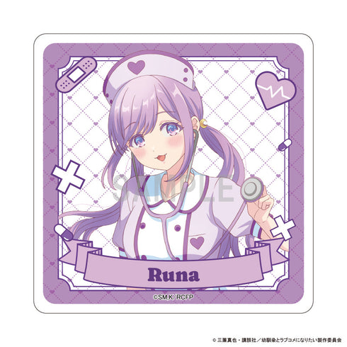 『Childhood Friends Don't Make for Rom-Coms』 Acrylic Coaster Tsukimi Runa Nurse Ver.