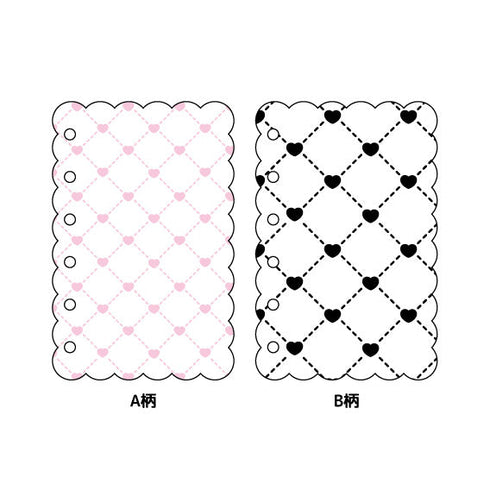 『推し活グッズ』シール台紙(リフィル) ハートキルティング