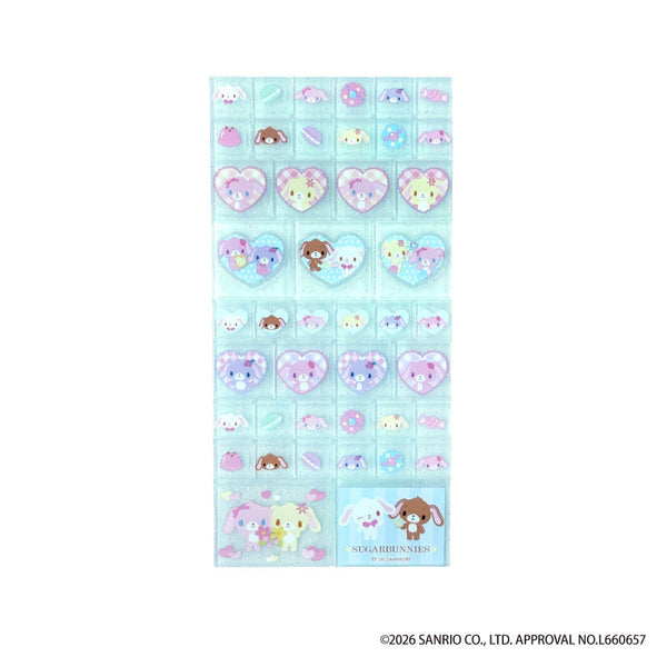 Sugar Bunnies Tile Sticker - Blue