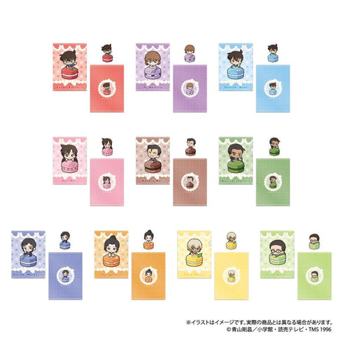 『名探偵コナン』クリアファイル・ステッカーセット 工藤新一SD マカロンコレクションvol.1