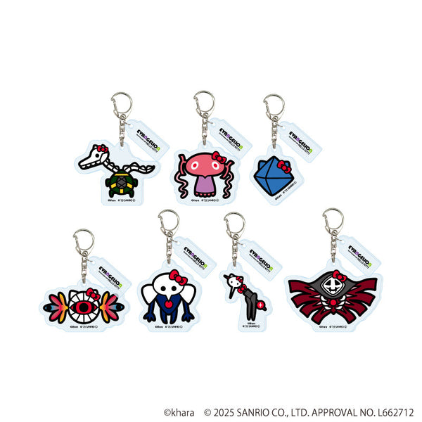 Evangelion × Sanrio Characters Acrylic Keyholder with Parts 02/Complete Set (All 7 Types) (Collaboration Illustration)