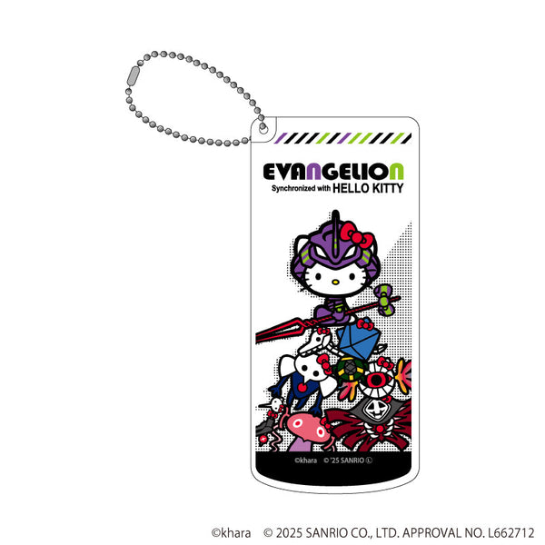 Evangelion × Sanrio Characters Slide-Type Small Item Case 02/B Pattern (Collaboration Illustration)