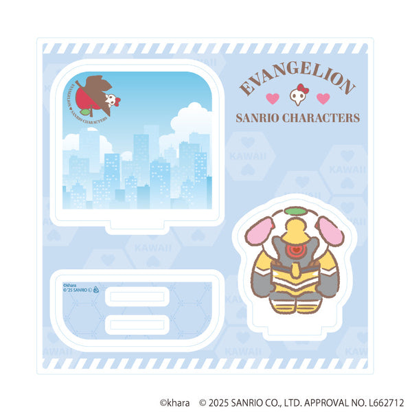 Evangelion × Sanrio Characters Acrylic Stand Plate 02/Unit-00 × My Melody (Collaboration Illustration)