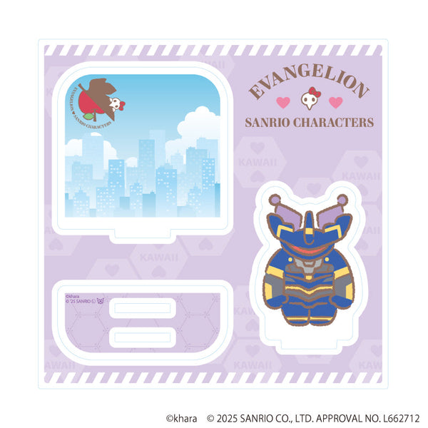 Evangelion × Sanrio Characters Acrylic Stand Plate 05/Mark.06 × Kuromi (Collaboration Illustration)