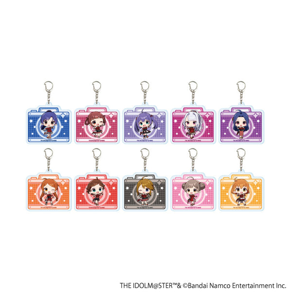 The Idolmaster Million Live! Acrylic Keyholder 07/Idol Costume Ver. Complete Set (All 10 Types) (Mini Character Illustration)