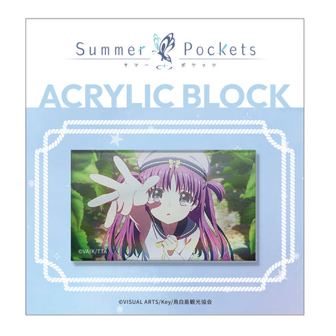 『Summer Pockets』アクリルブロック 加藤うみ