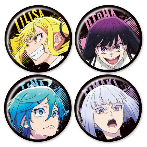 『ロックは淑女の嗜みでして』缶バッジ4個セット