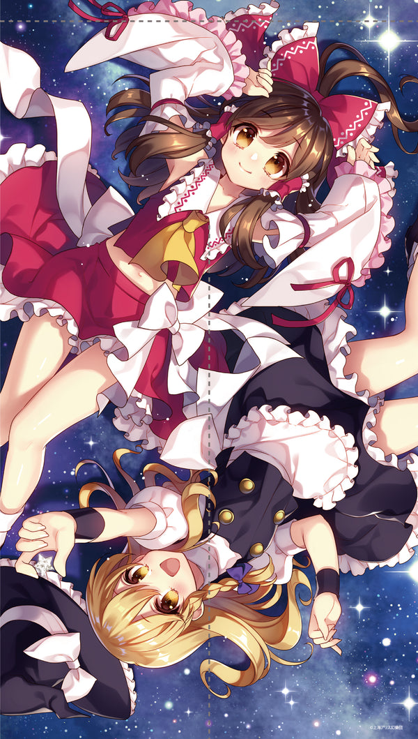 『東方Project』のれんカーテン 1 霊夢&魔理沙 illust.まさる.jp