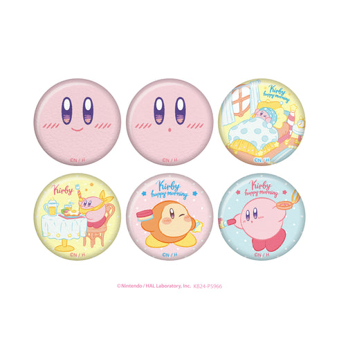 『星のカービィ』カービィ・ハッピーモーニング ファブリック調缶バッジ BOX