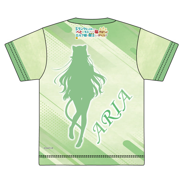 『Sランクモンスターの《ベヒーモス》だけど、猫と間違われてエルフ娘の騎士(ペット)として暮らしてます』描き下ろし フルグラフィックTシャツ アリア