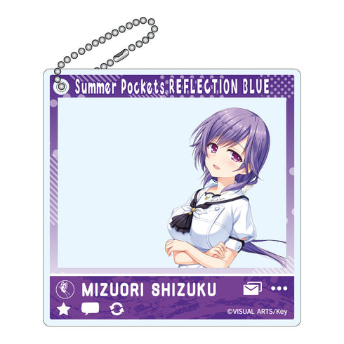 『Summer Pockets REFLECTION BLUE』SNS-Style Acrylic Keyring Shizuku Mizuori