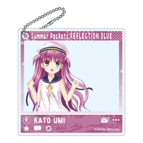 『Summer Pockets REFLECTION BLUE』SNS-Style Acrylic Keyring Kato Umi