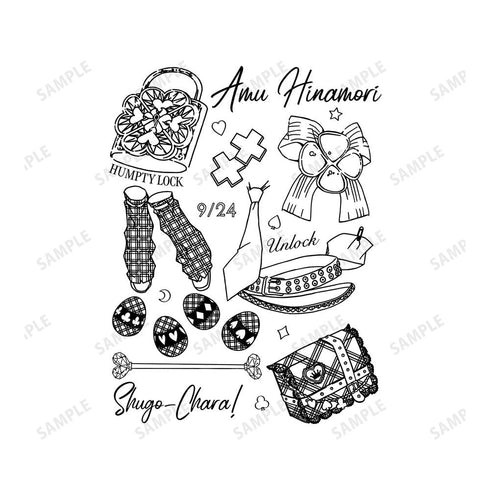 『しゅごキャラ!』日奈森あむ Ani-Sketch バックプリントジップパーカーメンズ【202601再販】