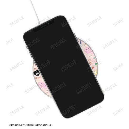 『しゅごキャラ!』モチーフ柄 サークル型Qi対応充電器 ピンク【202601再販】