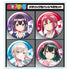 『ばっどがーる』メタリック缶バッジ4個セット 優&亜鳥&涼&るら