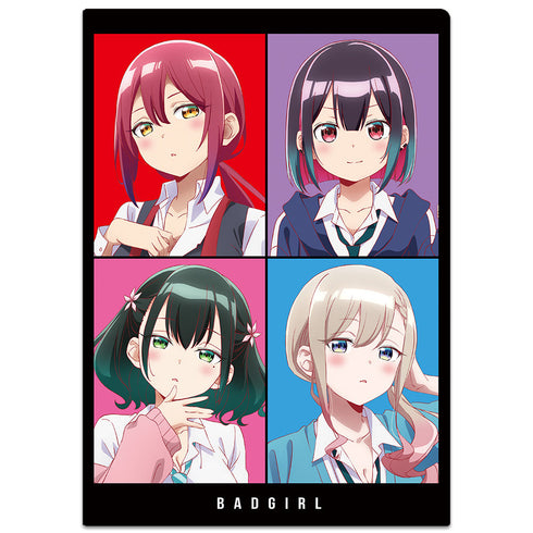 『ばっどがーる』クリアファイル 優&亜鳥&涼&るら ティザービジュアルver.
