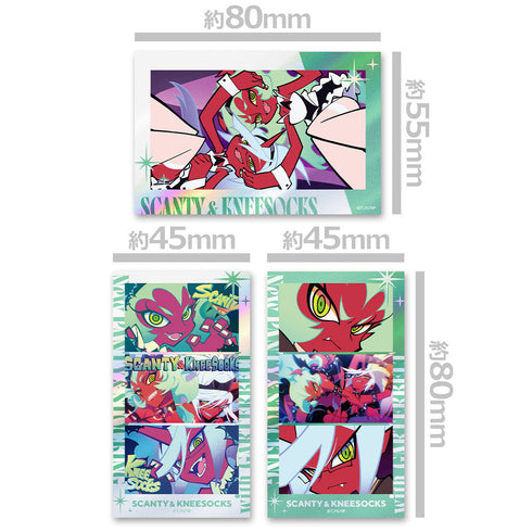 『New PANTY & STOCKING with GARTERBELT』サムネイルキラステッカーセット スキャンティ&ニーソックス