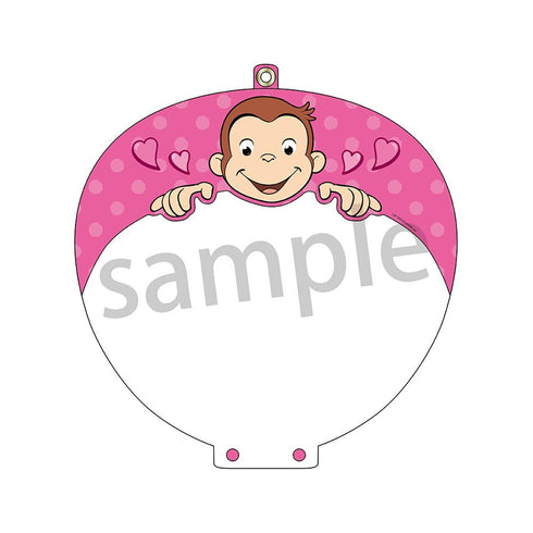 『おさるのジョージ』うちわカバーvol.2 ピンク