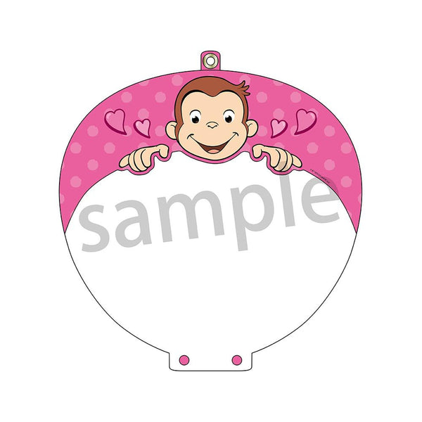 『おさるのジョージ』うちわカバーvol.2 ピンク